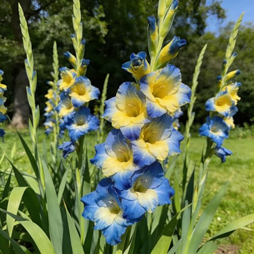 gladiolo - gladioli decorazione soggiorno per zone soleggiate rialzata giardino per interno tappezzante resistente 5bulbi