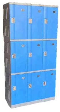 KIBONCY Abschließbarer Aufbewahrungsschrank, wasserdichter, rostfreier Schrank mit Hängestange, ideal for Fitnessstudio, Schule und Umkleideraum(W)