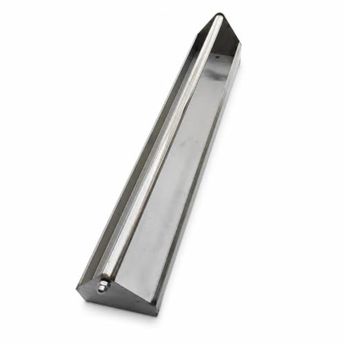 JWQFBC Stainless Steel Anti-Spill, Livestock Farming Use, Prevents Feed Defecation, Anti-Drop, For Chicken, Duck, Goose, For, Pigeon Stainless Steel Feeder Trough, 100 cm L x 11 cm W x 7 cm D