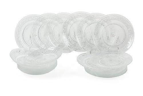 Servizio piatti 18 pezzi in vetro, Imperial