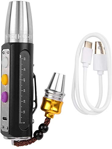 Fdit Torcia portatile a 3 LED Esperto con luci di identificazione di giade Rilevatore di gemme Ispezione di pietre preziose per gioielli