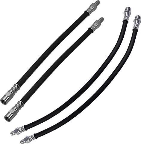 BESTPRICE ATP 4x Bremsschlauch vorne Länge 385mm & hinten Länge 308mm | Kompatibel mit: MERCEDES-BENZ C-CLASS, C-CLASS, C-CLASS Coupe, C-CLASS T-Model, C-CLASS T-Model, CLC-CLASS, CLK, CLK