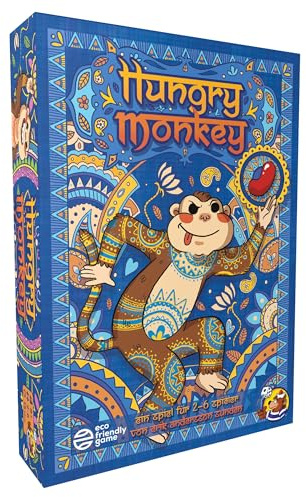 HeidelBär Games Hungry Monkey I Taktisches Kartenspiel & Gesellschaftsspiel für Erwachsene & Familie I Lustiges Ablegespiel für den Spieleabend I Tier-Kartenspiel mit Spezialeffekten ab 8 Jahren
