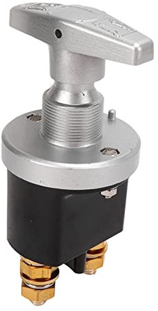 Batterie-Knopfschalter, Universeller 12-V-sicherer 10-mm-Bolzen, Wasserdichter 500-A-bewerteter, Auslaufsicherer Batterie-Trennschalter für Auto, Boot, Wohnmobil