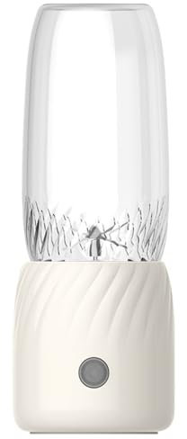 Frullatore Portatile,350 ml Mini Mixer Cucina con 6 Lame USB Ricaricabile Smoothie Maker per Frullati Frutta Verdure