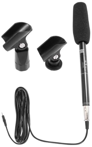 TOGEVAL Microfono Portatile per Interviste Microfono Registrazione per Telecamera e Smartphone per Streaming Live e Videocamera Professionale