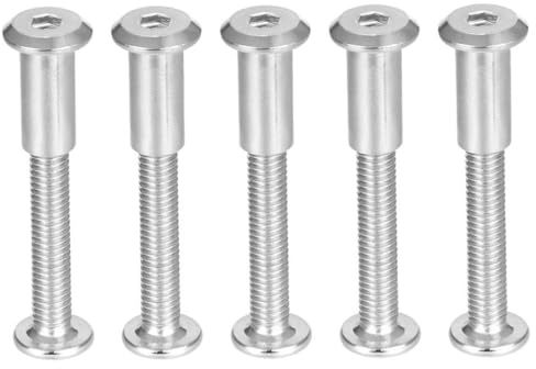 TA-VIGOR M6 Furniture Connector Bolts and Nuts, M6 x 50mm Hex Sleeve Nuts