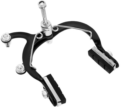 MOBUTOFU Front Brake Caliper Bicycle Rim Brake Clamp Black Thickened for Folding and Road Bikes Accessories for Cycling Safety