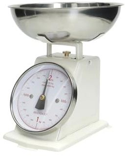Bilancia vintage avorio inox