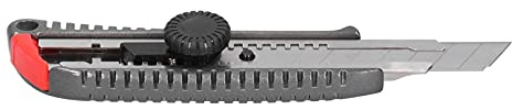 MasYosh Coltello Multiuso, Taglierino Retrattile Autobloccante con Impugnatura Comoda e Lama Antiruggine, per Tagliare Vari Materiali Larghi 18 Mm