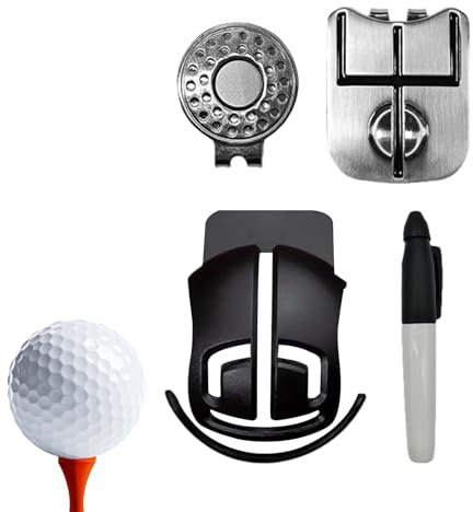 Marcador de golf | Preciso reutilizable, juego de marcadores de líneas de pelota de golf, para hombres y mujeres, torneos de golfistas, campo de conducción verde, regalo para el día del padre