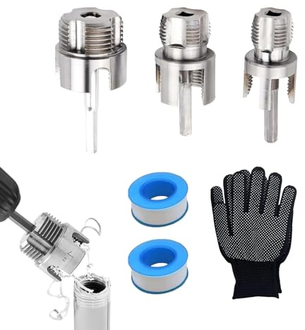 Cortador de roscas de tubo de PVC, con guantes y 2 cintas de sellado, herramienta de perforación de tubos de para taladro, para instaladores de bricolaje, artesanos, instalación eléctrica