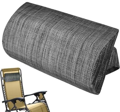 Yulokdwi Coussin Appui-Tête pour Chaise Longue De Jardin Et Plage, Oreiller Respirant avec Sangle, Soutien Confortable De La Nuque pour Fauteuil, Hamac, Patio Et Arrière-Cour