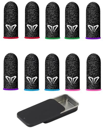 Lot Premium de 11 Manches de Doigt pour Jeux Mobiles – Protections de Pouce Respirantes et Gants Tactiles Haute Sensibilité pour Une Fluidité et Une Précision de Contrôle Optimales sur Smartphone