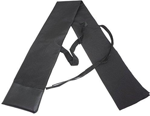 Eforlife Sword Storage Bag Sword Carry Bag with Strap Samurai Sword Katana Bokken Large Size Sword Bag Carrying Case (Leather Bottom with Back Strap)