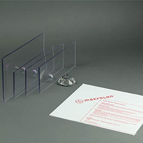 nattmann MAKROLON/Polycarbonat Scheibe/Platte Zuschnitt 2-8 mm transparent/klar (4 mm, 400 x 300 mm) - nach Maß/Wunschmaß möglich