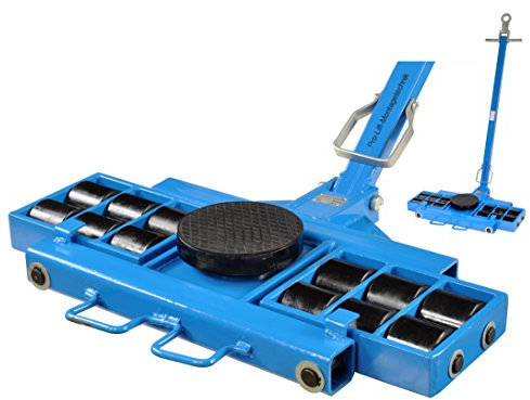 Pro-Lift-Werkzeuge 12t Panzerrollen Lenkfahrwerk Schwerlastroller 12000kg lenkbarer Maschinentransport Industrieroller Schwerlastfahrwerk 12 Tonnen