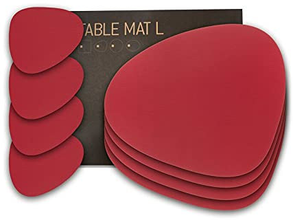 Geschenkset Tischset Curve L Bull (4 STK.) + Glasuntersetzer (4 STK.) - LindDNA