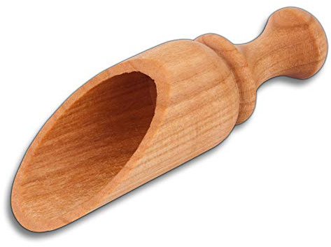 5x HOFMEISTER® Holz-Kaffeemaß geölt, 9,4 cm, Kaffeelot, stabiler Messlöffel aus Kirschholz, einfaches Messen und Dosieren, genaues Abwiegen von Kaffee & Tee, europäische Dosierschaufel