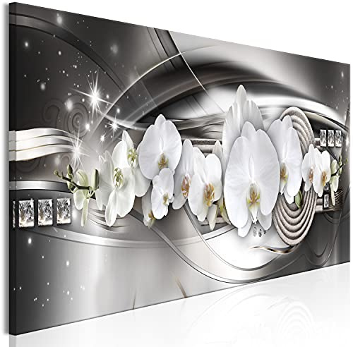 murando - Leinwandbild Blumen Zen Ornament, 135x45 cm, 1-teilig, Wohnzimmer | Hochwertige Leinwand, sofort aufhängbar, ideal fürs Wohn- oder Schlafzimmer, wasserfest und lichtecht, langlebig, stilvoll