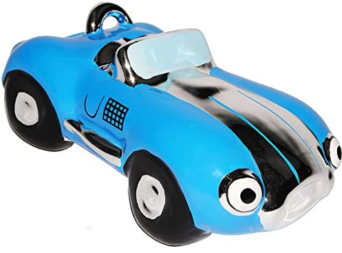 alles-meine.de GmbH Spardose - Rennwagen/Auto/Oldtimer - Bunte Farben - stabile Sparbüchse aus Porzellan/Keramik - mit Schloß - Fahrzeug Sparschwein lustig Führerschein - A..