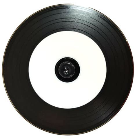 100 Pack ACU-DISC Black Bottom Pro Vinyl Blank Inkjet Printable CD-R 52x 700MB 80 Min Cake Box
