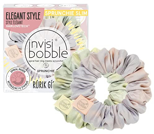 invisibobble Sprunchie Slim Rúrik Gíslason Twist it Up I 2x Stoff Haargummis Pastell für Damen & Herren I Scrunchie Haargummi designed im Herzen Münchens