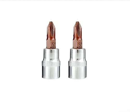 2 Stück PH2 Steckschlüssel-Bits PH1 PH2 PH3 PZ1 PZ2 PZ3 Kreuz-Schraubendreher-Bits 1/4 Zoll