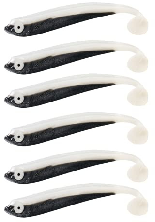 ZANDERKANT - Angelköder - Gummifische - Kauli - 2 Packungen je 3 Stück - Fischli - 12cm - Greifer 3/0 - schwimmend