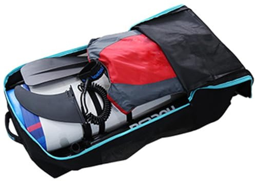 Sysdisen wasserdichte Tasche für Paddle-Boards | 125L wasserdichter Rucksack zum Kajakfahren, Rafting, Bootfahren,Reiserucksack mit Schaumstoffpolsterung für aufblasbares Stand-Up-Paddle-Board