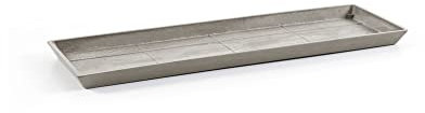 ECOPOTS Soucoupe Rectangular 45 Old Taupe - 47,5 x 19,5 x H. 2,5 cm