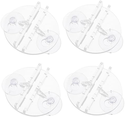 Ipetboom Egg Crate Aquarium Suction Cup Clips 4 Pcs Fish Tank Partition Divider Holders Clip