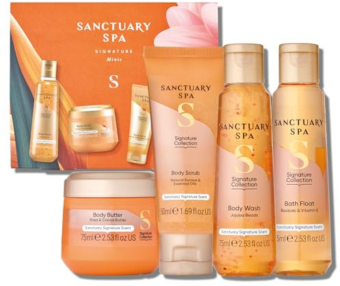 Sanctuary Spa Signature Minis Gift Set, Vegan, Gift For Women, Birthday Gift, Womens Gift Sets, Self Care Gift