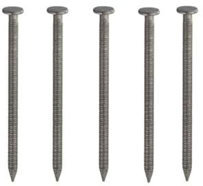 Bright ANNULAR Ring Shank Nails 20mm 25mm 30mm 40mm 50mm 65mm 75mm 100mm (10 x 50mm Annular Ring Shank Nails)