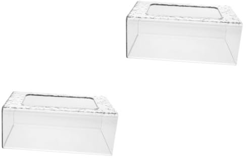 IMIKEYA 2er-Box Taschentuchbox Für Die Wand Tissue-etui Zur Wandmontage An Der Wand Befestigter Taschentuchkasten Gewebebehälter Badezimmer Serviettenhalter Etui Für Feuchttücher Plastik