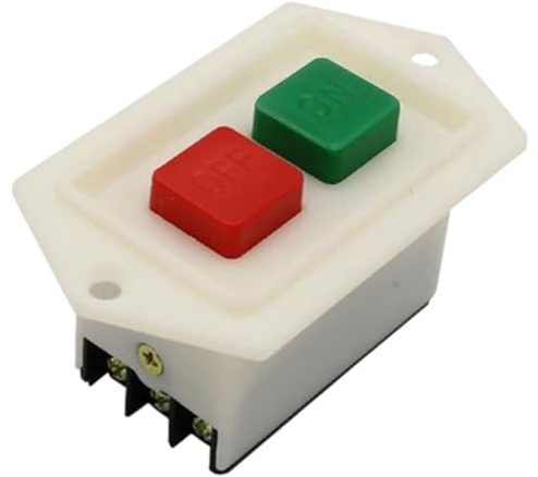 YsXoWiui 1 Pz Interruttore per Trapano a Colonna Pulsante Autobloccante LC310 220/380 V Rosso/Verde