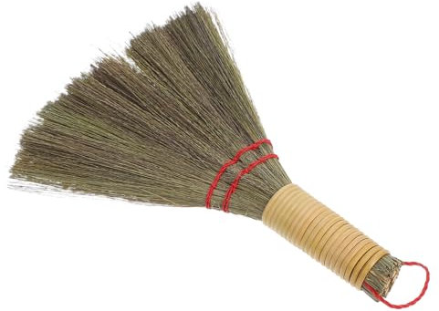 Didiseaon Balai à Main Paille De Maïs Solide Et Léger Mini Balai Multifonction Pour Nettoyage De Bureau Et Canapé à Maison