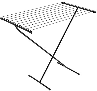 Rörets Wäscheständer Ted Black, 54x91x83 cm | 9m Trockenlänge & Liegendtrocknung, Wäschentrocken mit Qualität von Schwedens führender Wächeständermarke