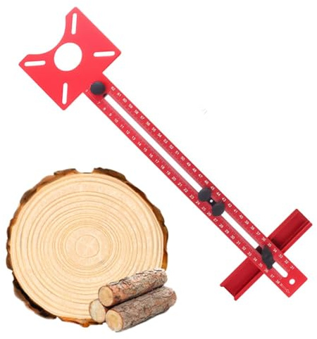 Fresatrice Accessorio Aggancio Gadget Multifunzione Regolabile Compatto | Jig Taglio Circolare Per Router Ideale Per Lavori Di Rifilatura, Spianatura, Foratura, Taglio Bordi, Cerchi, Angoli, Legno