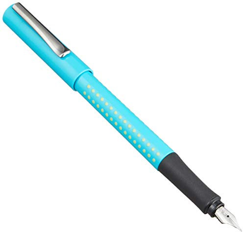 Faber-Castell 140916 - Füller Grip 2010, Feder M, türkis