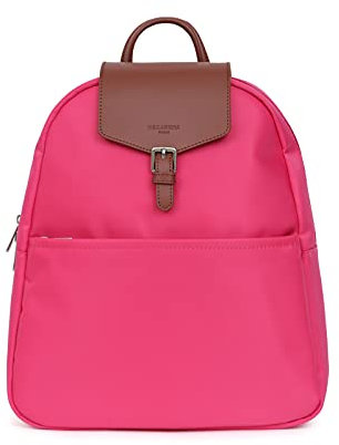 Hexagona - Sac à Dos - Compatible Tablette, Format A4 et téléphone Portable - pour Femme - Collection Pop - Fuchsia