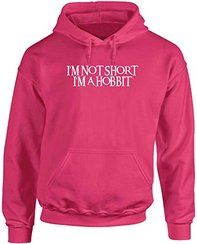 Hippowarehouse I'm Not Short I'm A Hobbit Unisex Hoodie Hooded top (Specific Size Guide in Description)