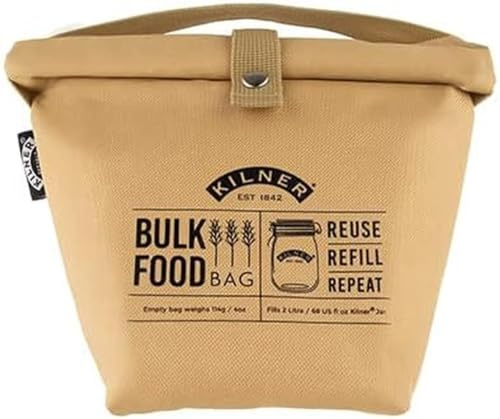 Kilner Einkaufstasche für Lebensmittel, 2 Liter, 0025.587, Braun