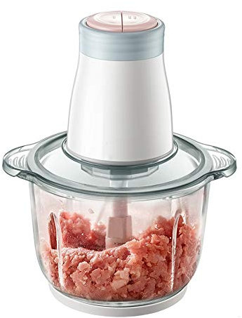 Samnuerly Picadora de Carne de 1,2 l, multifunción, para el hogar, pequeña, eléctrica, para Rellenar Carne, Verduras rotas, Revolver, ajo, máquina de Cocina para Picar