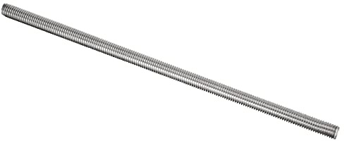 QUARKZMAN Tige Filetée M10 x 250mm Entièrement Tiges Filetées x 1 Pièce 304 Acier Inox Droite Main Filetages Tige Barre pour Boulons et Pinces et Cintres et U -Boulons,[Argent]