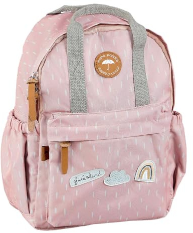 Kindergartenrucksack ab 3 Jahre | mit Glückskind Patch (Pink)