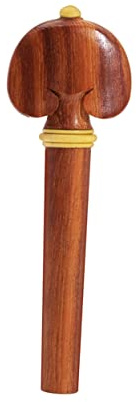Toyvian 4/4 Geigen Ersatzteile Satz mit Komfortablem Kinnhalter und Leicht Montierbarem Saitenhalter aus Edlem Holz für Violine Enthusiasten