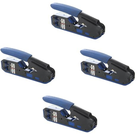 4 alicates pelacables de red RJ45 para conectores RJ45 Cat6 Cat5E Cat5 Rj11 Rj12