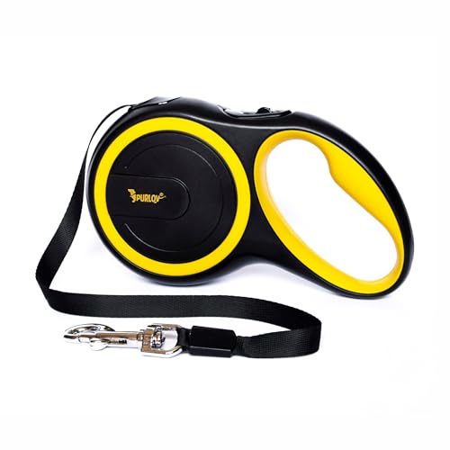 Correa Extensible para Perros de 5 Metros con Bloqueo rápido y antitirones – Paseos Seguros y controlados para Perros pequeños y medianos hasta 15 kg
