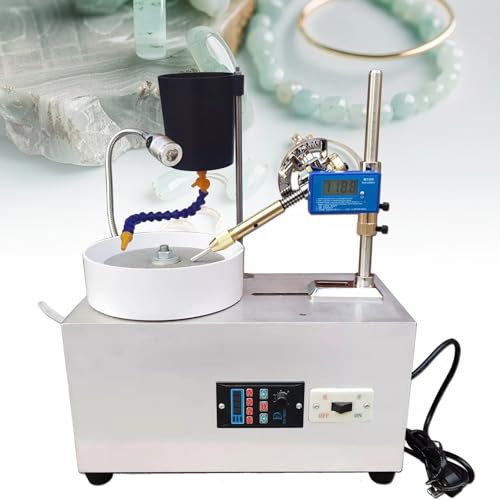 HENGCMM 220V Polisseuse Gemmes Machine de Polissage de Bijoux 3000RPM Machine de Polissage de meulage de Jade avec Affichage numérique Manipulateur mécanique précis